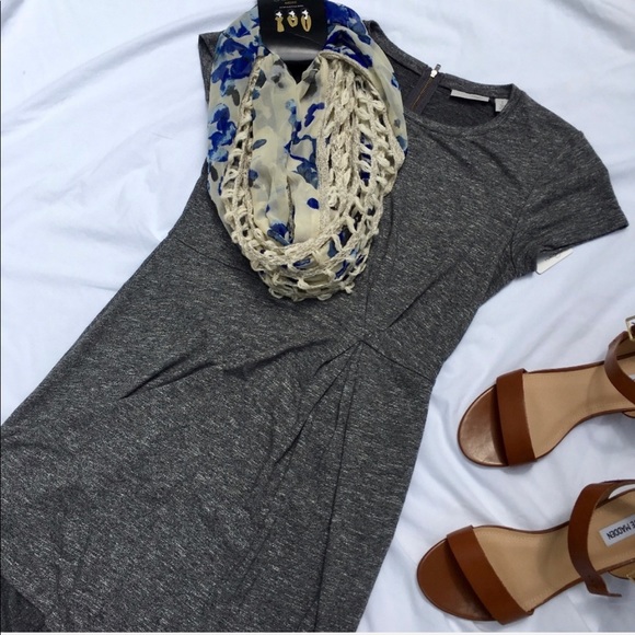 NWTS Heather Grey Med-Length Dress by Halogen - Picture 2 of 6